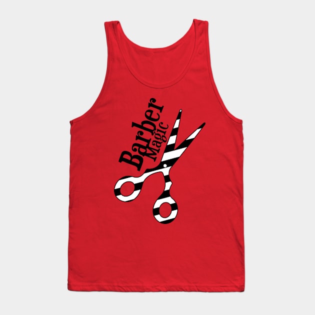 Barber Magic - black and white Tank Top by XOOXOO